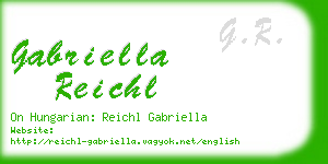 gabriella reichl business card